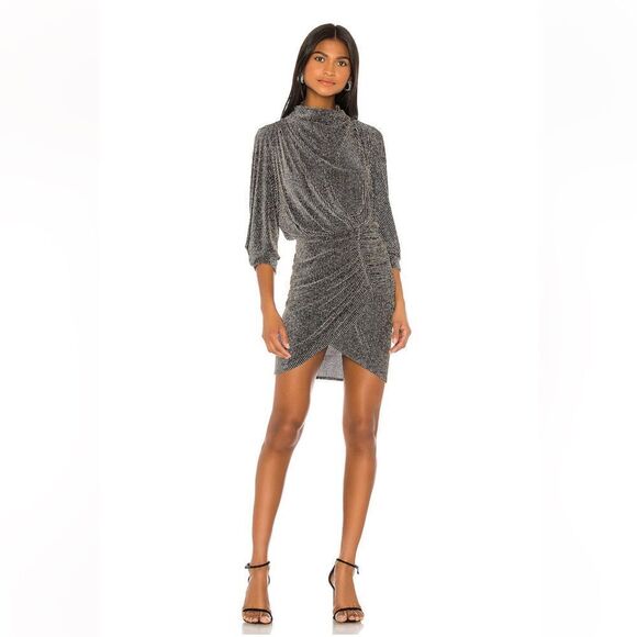 IRO Absalon Ruched Metallic Dress - Picture 9 of 10